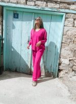 KNITTED BLOUSE V NECK - Image 6
