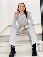 KNITTED MOCK NECK TOP - Image 8