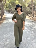 KNITTED SWEATER WITH BELT - Image 5
