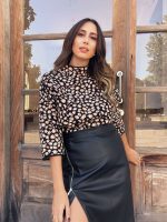 KNITTED BLOUSE ANIMAL PRINT - Image 3