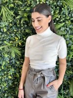 KNITTED SWEATER SHORT SLEEVE - Image 7