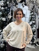 KNITTED SWATER V NECK
