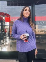 KNITTED SWEATER HIGH NECK - Image 3