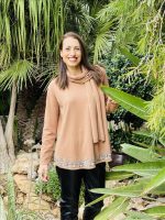 KNITTED SWEATER WITH SCARF - Image 2