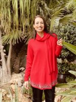 KNITTED SWEATER WITH SCARF - Image 7