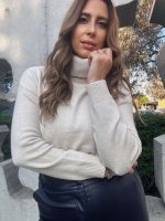 KNITTED SWEATER HIGH NECK