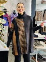 SWEATER LONG HALF PRINTED