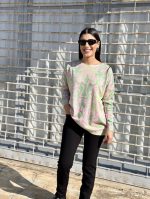 KNIT SWEATER PRINTED