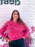 KNITTED SWEATER RHINESTONES - Image 6