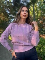 KNITTED SWEATER PEARLS - Image 2