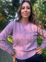 KNITTED SWEATER PEARLS - Image 3