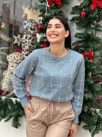 KNITTED SWEATER PEARLS - Image 9