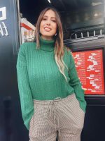 KNITTED SWEATER HIGH NECK