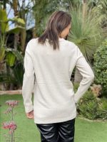 KNITTED SWEATER V NECK - Image 4