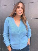 KNITTED SWEATER V NECK - Image 2