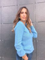 KNITTED SWEATER V NECK - Image 4