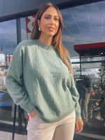 KNITTED SWEATER ROUND NECK - Image 3