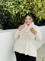 KNIT SWEATER WITH SCARF - Image 2