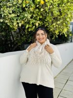 KNIT SWEATER WITH SCARF - Image 3