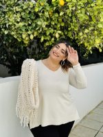 KNIT SWEATER WITH SCARF - Image 5