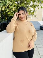 KNITTED SWEATER 3D FLOWER - Image 3
