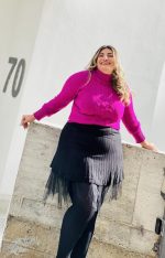 KNITTED SWEATER MOCK NECK - Image 3