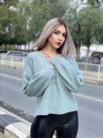KNITTED V NECK SWEATER - Image 7