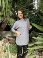 KNITTED SWEATER LONG WITH POCKETS