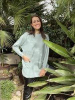 KNITTED SWEATER LONG WITH POCKETS - Image 7
