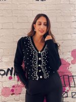 CARDIGAN SWEATER WITH PEARLS - Image 2