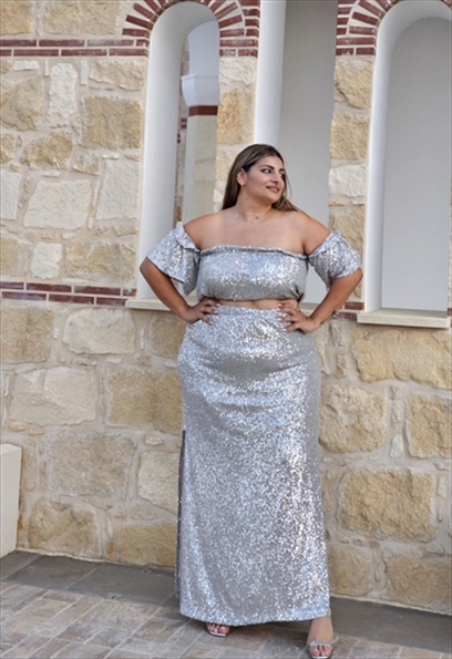 MAXI SEQUIN SKIRT