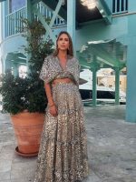 MAXI TIERED FLARE SKIRT - Image 8