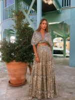 MAXI TIERED FLARE SKIRT - Image 12
