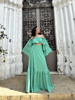 MAXI FLARED SKIRT
