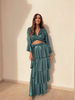 MAXI RUFFLE TIERED SKIRT