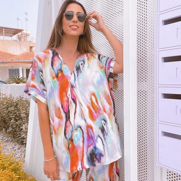BLOUSE V NECK