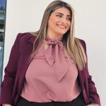 BLOUSE V TIE NECK - Image 3