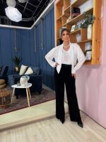 BLOUSE V TIE NECK - Image 6