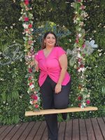 BLOUSE V NECK KNOT FRONT