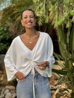 BLOUSE FRONT DRAWSTRING - Image 8