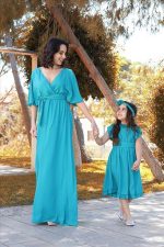 MAXI DRESS BATWING SLEEVES - Image 2