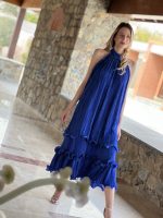 MIDI DRESS HIGH NECK SLEEVELESS