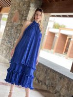 MIDI DRESS HIGH NECK SLEEVELESS - Image 2