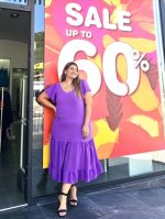 MIDI DRESS FLARED SLEEVE - Image 5