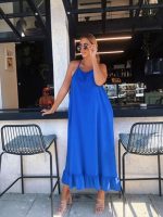 MAXI DRESS SPAGHETTI STRAPS - Image 8