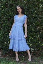 MIDI TIERED FLARE DRESS
