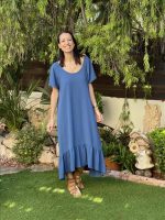 DRESS MIDI SHORT SLEEVE