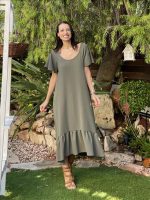 DRESS MIDI SHORT SLEEVE - Image 6