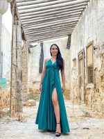 DRESS SATIN MAXI - Image 2