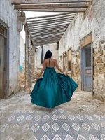 DRESS SATIN MAXI - Image 4